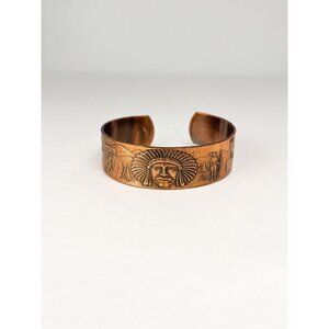 Vintage copper Native American Cuff